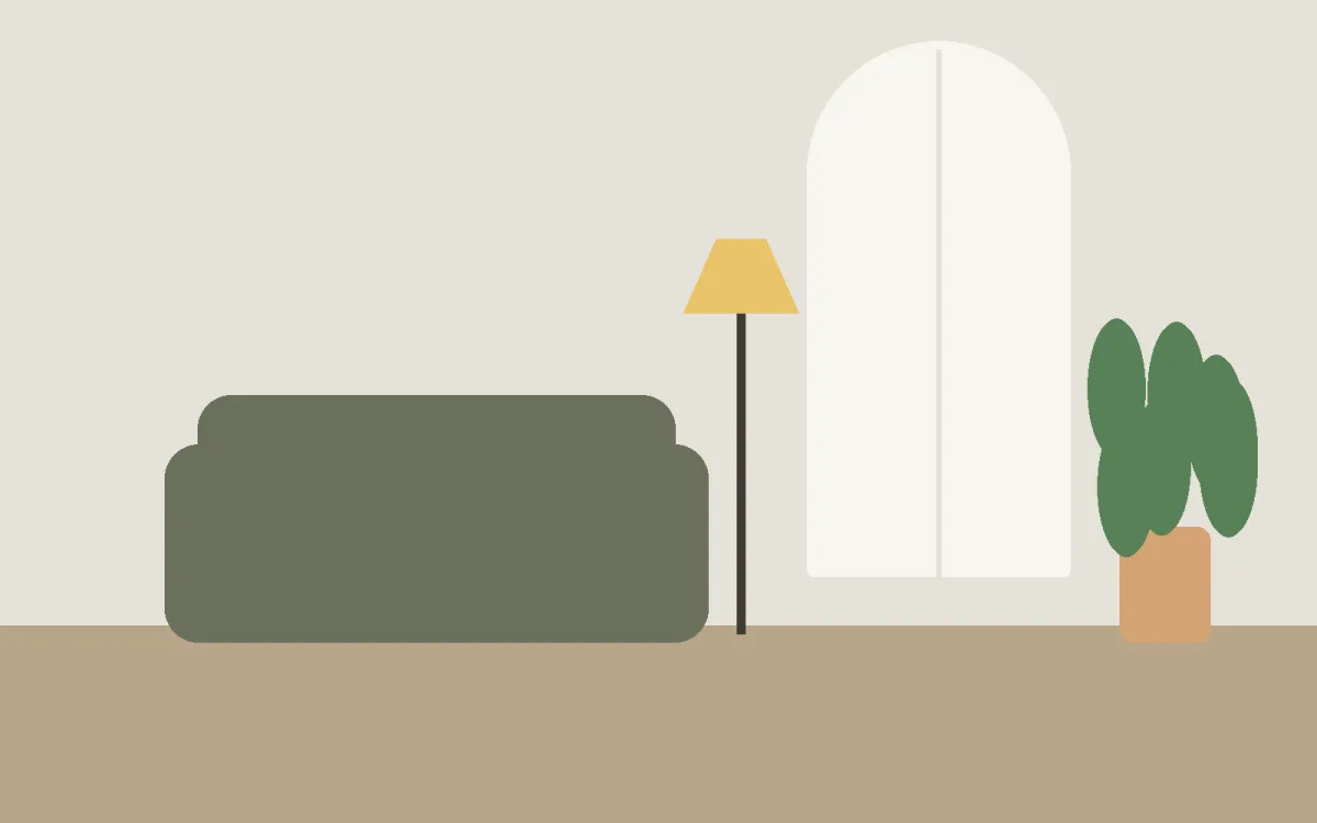 Illustration for Small Living Room, Big Calm